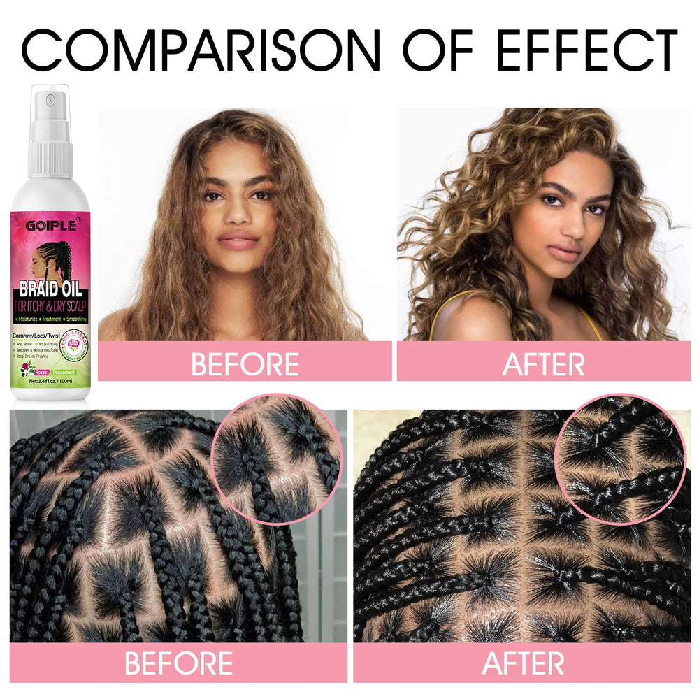 Goiple lifestyle image of woman outdoors with neat braids showing long-lasting style maintenance