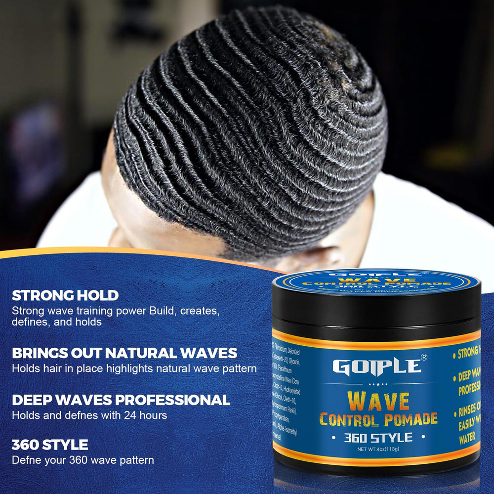 Goiple pomade being applied to short hair for even coverage and moisture
