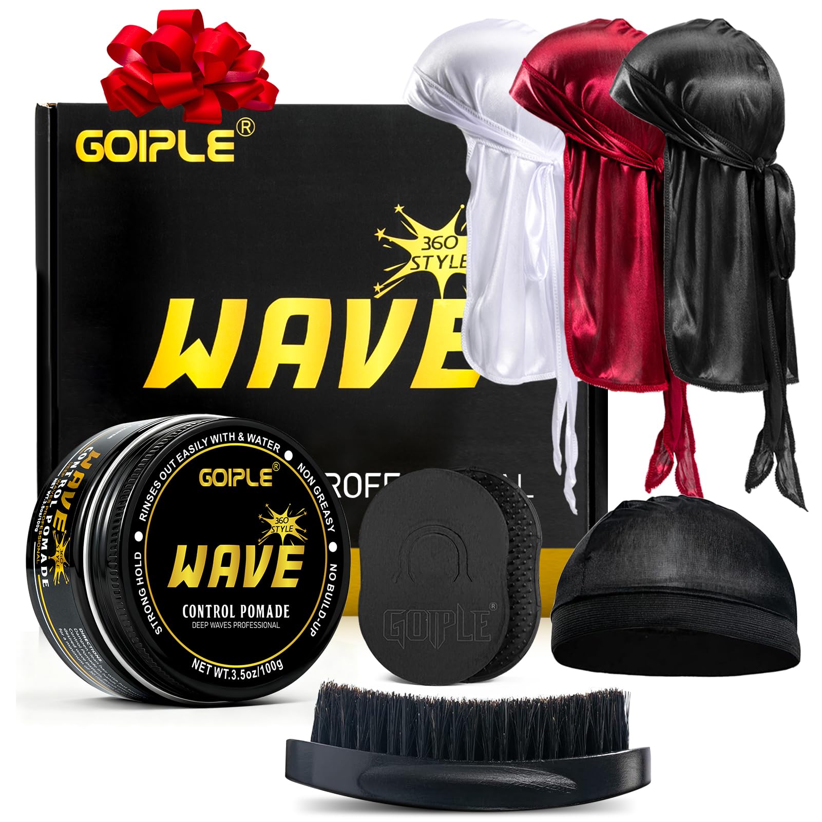Goiple pomade jar front view showing label and usable volume for styling