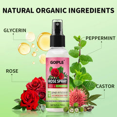 Goiple rosemary oil bottle label close-up highlighting nourishing blend