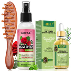 Goiple front packaging showing rosewater spray and kit benefits