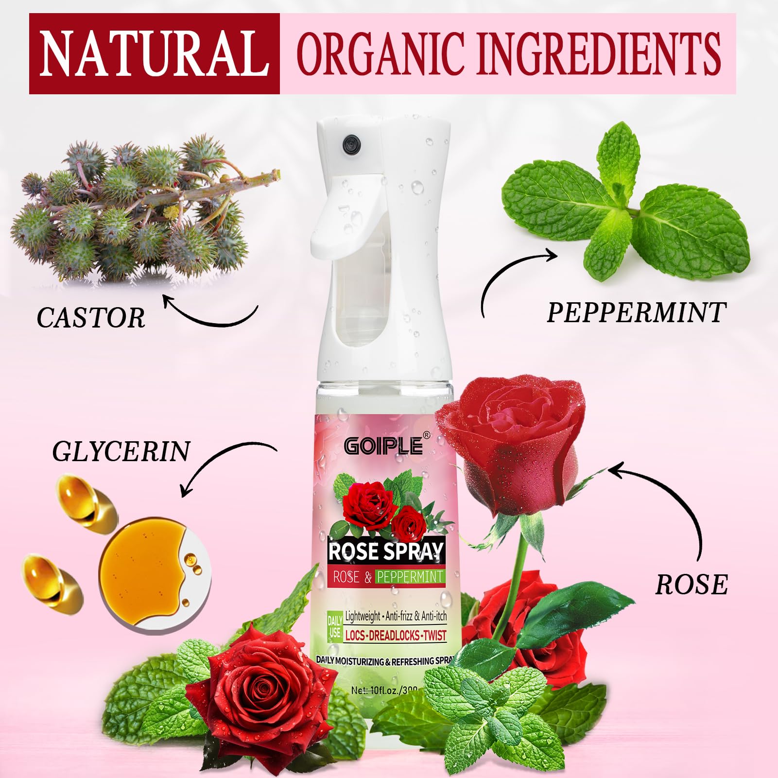 Goiple scalp oil dropper bottle highlighting soothing scalp relief