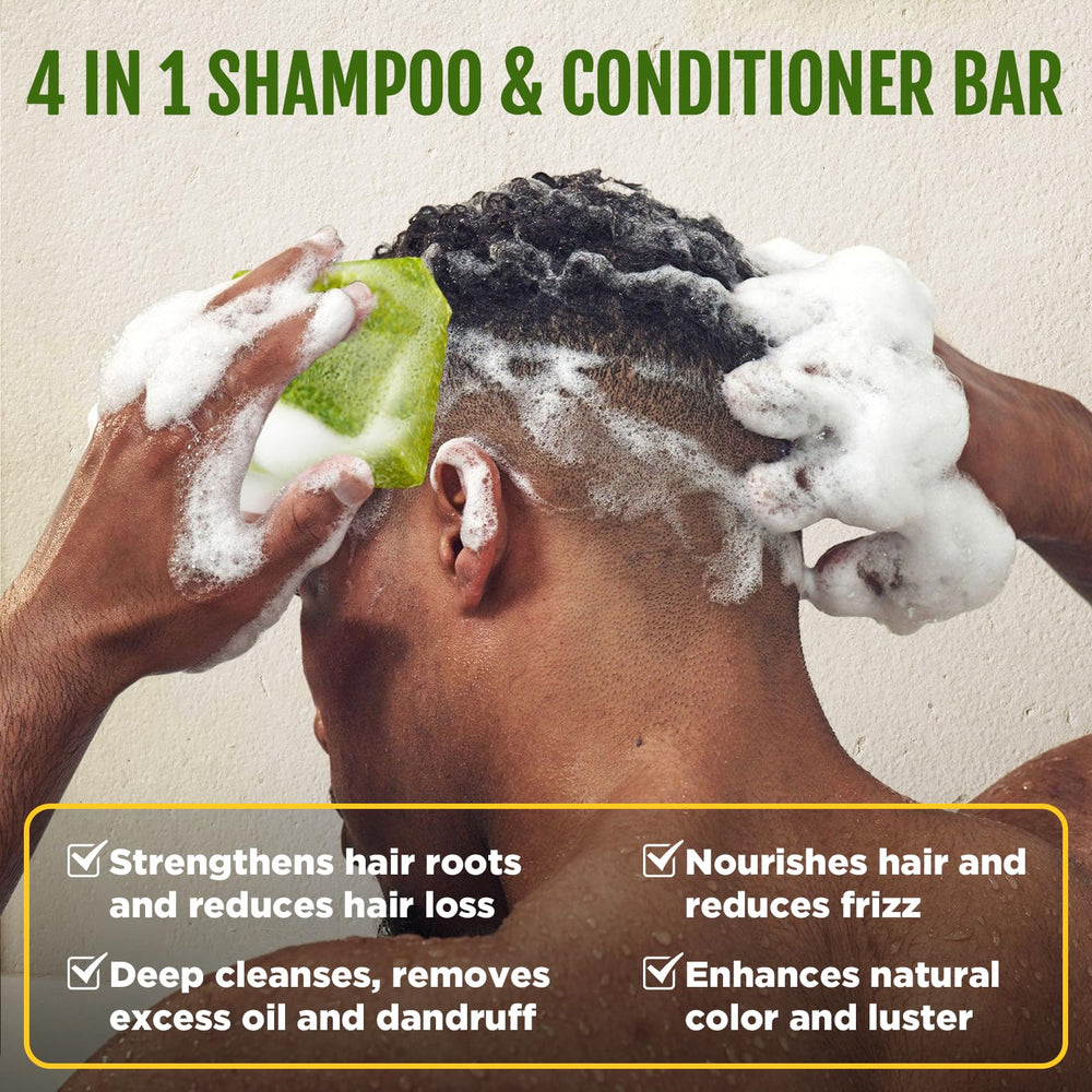 Goiple shampoo bar texture detail highlighting moisturizing shea butter richness
