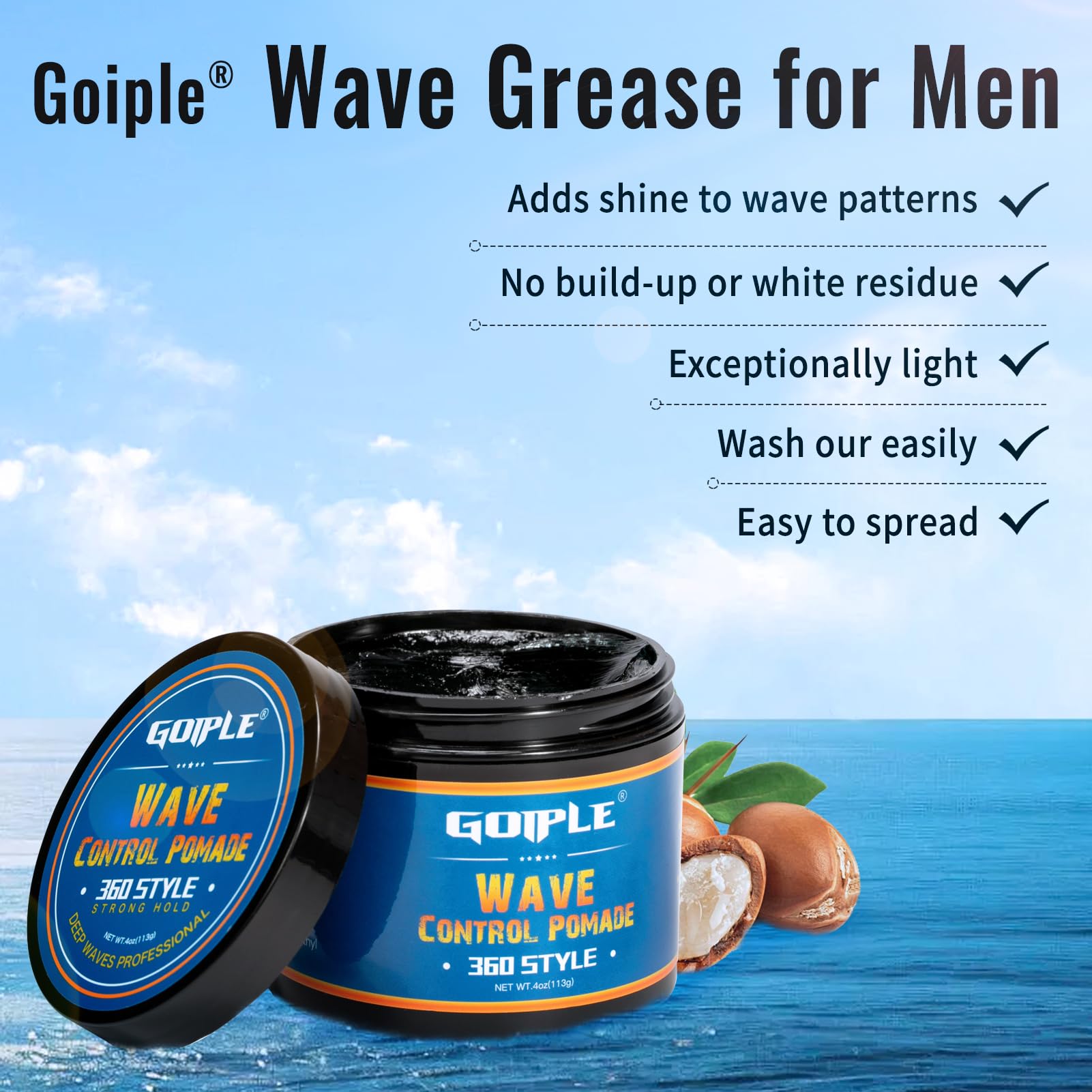 Goiple products next to a coin for scale, indicates compact travel-friendly size