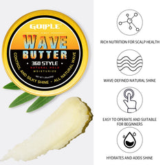 Goiple pomade on hand ready to apply for defined waves benefit
