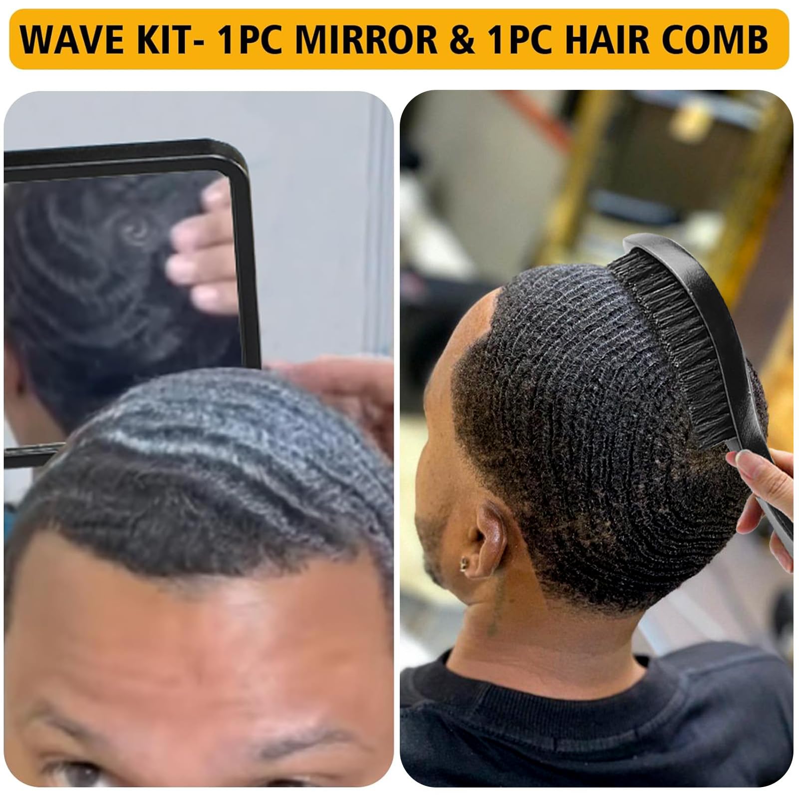 Goiple applied on damp hair ready for brushing to form waves