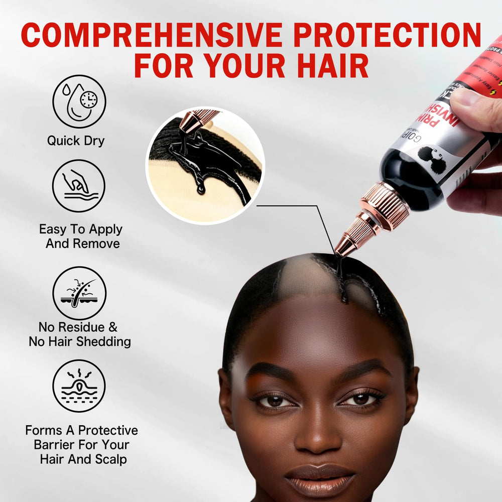 Goiple applied to wig cap in hand for easy at-home styling