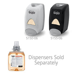 GOJO FMX cartridge in dispenser being used, demonstrating easy installation and dispensing