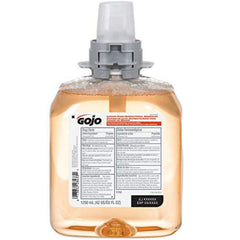 GOJO FMX refill valve close-up with sanitary seal, ensures hygienic cartridge changes