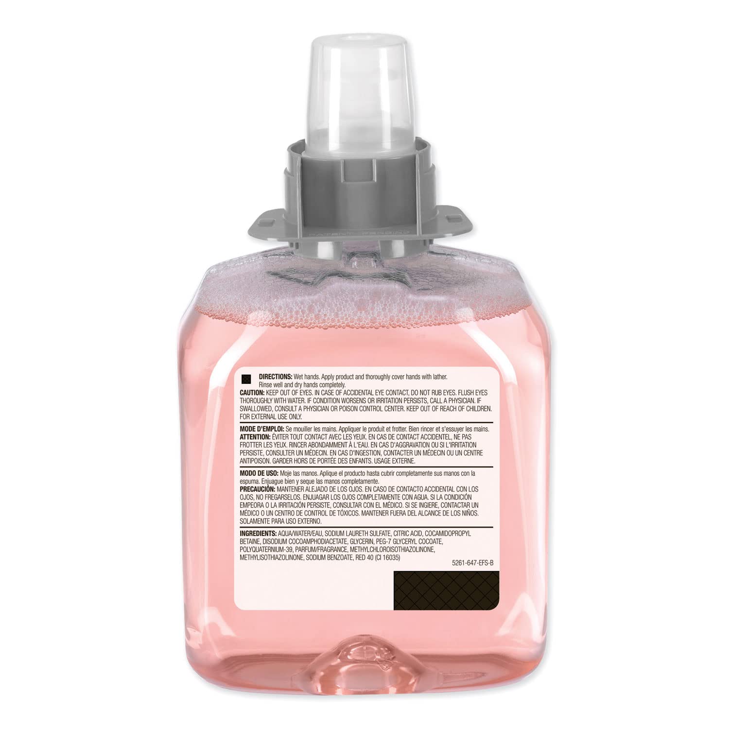 GOJO foam lather texture demonstrating rich foam that rinses cleanly