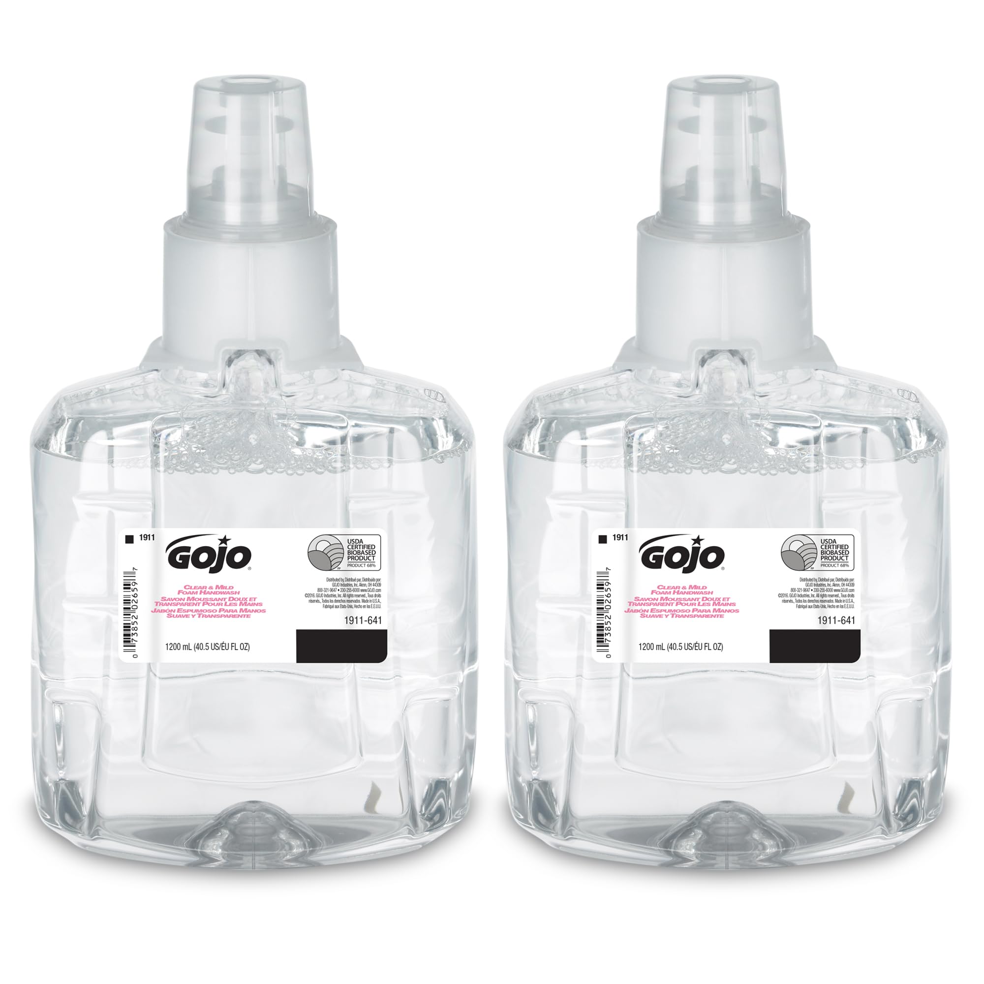GOJO foam refill front packaging showing brand and volume benefit hygiene
