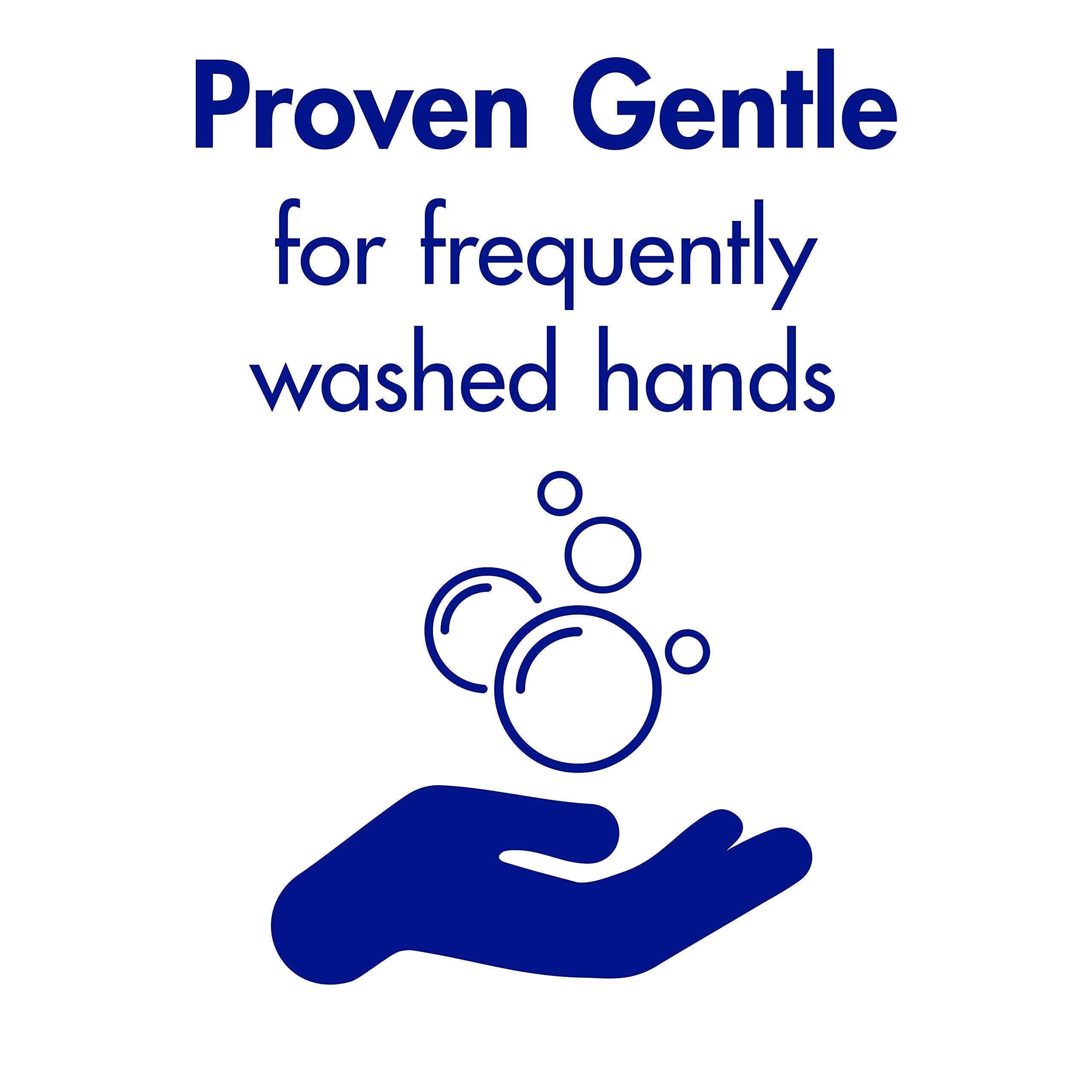 GOJO foam dispensed into hands demonstrating rich lather and moisturized feel