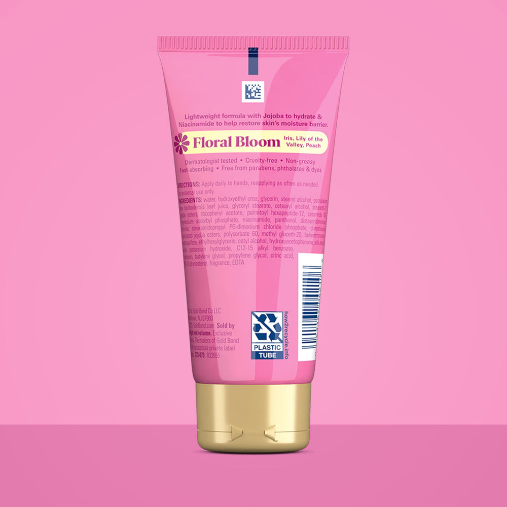 Gold Bond close-up of single tube cap and nozzle highlighting easy, mess-free application