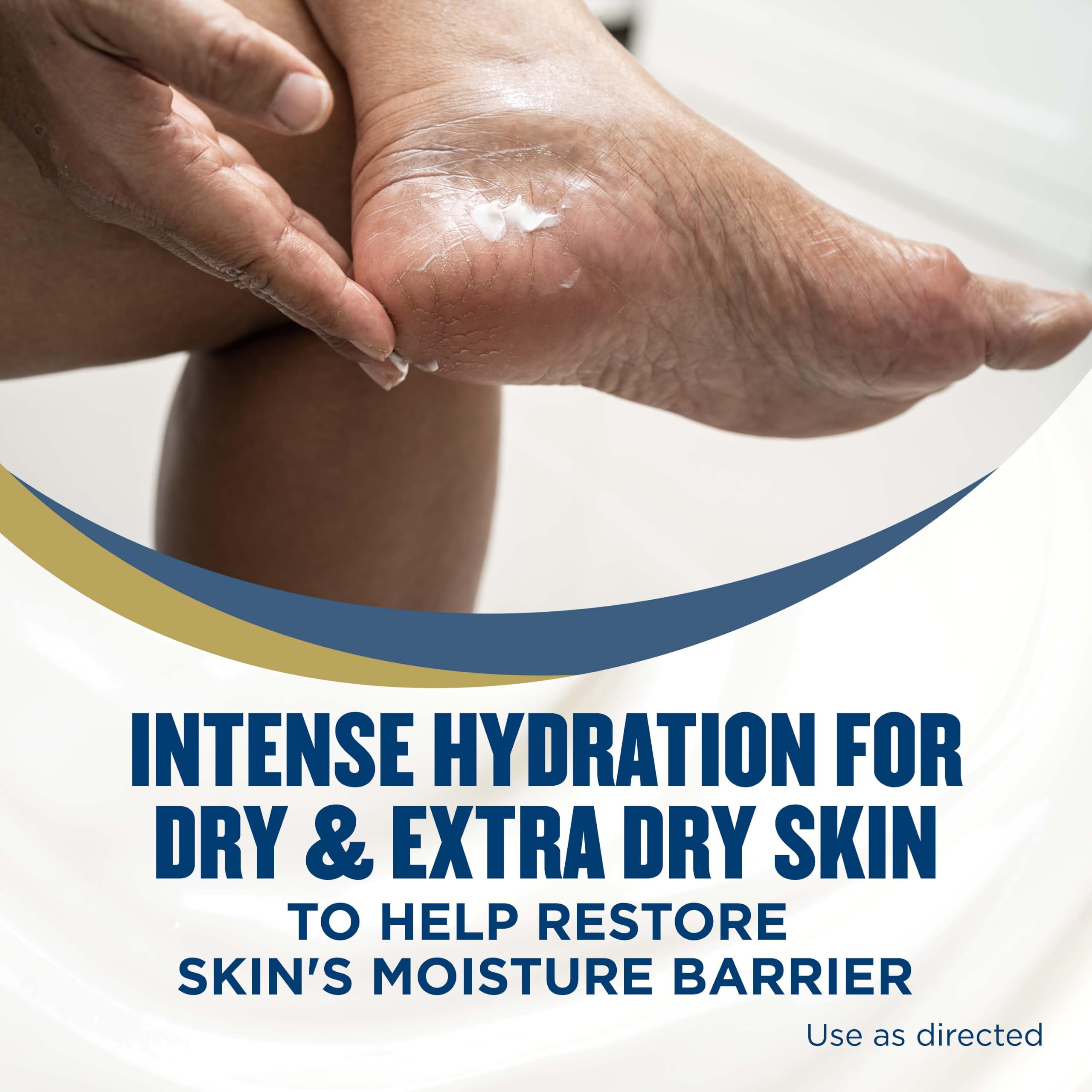 Gold Bond used on heels and feet to restore moisture and smoothness