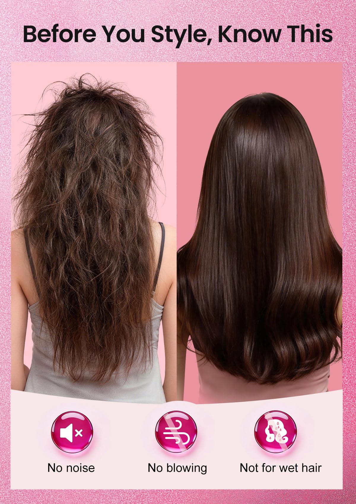 GOLD TIME wrapping hair around barrel to create soft waves benefit