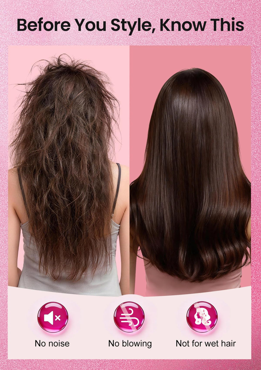 GOLD TIME wrapping hair around barrel to create soft waves benefit