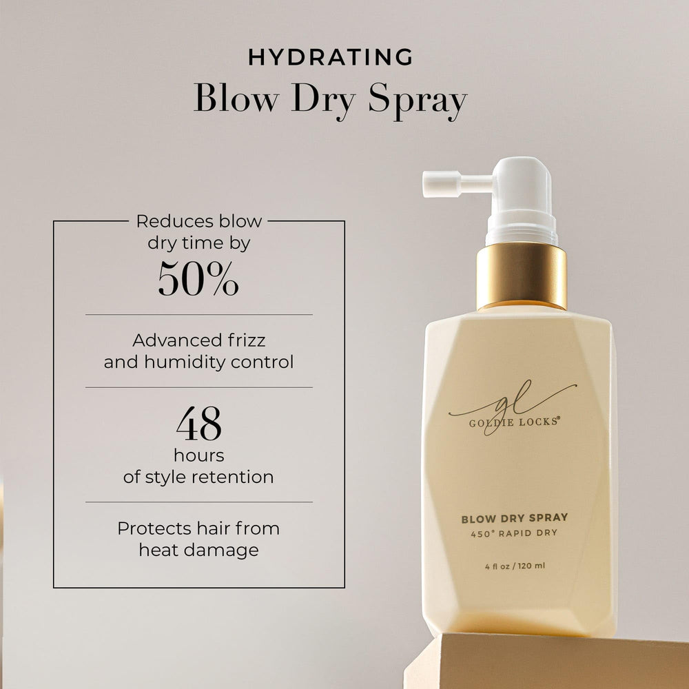 Goldie Locks close-up spray nozzle and texture demonstrating easy application
