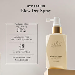Goldie Locks close-up spray nozzle and texture demonstrating easy application
