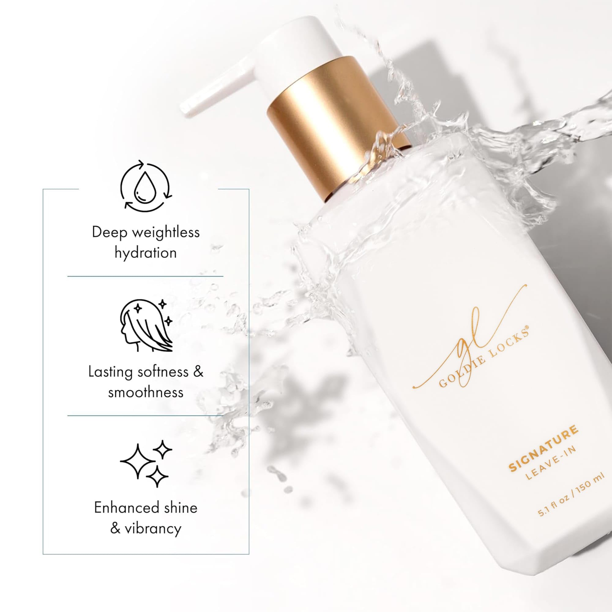 Goldie Locks applied to color-treated hair protecting vibrancy and shine