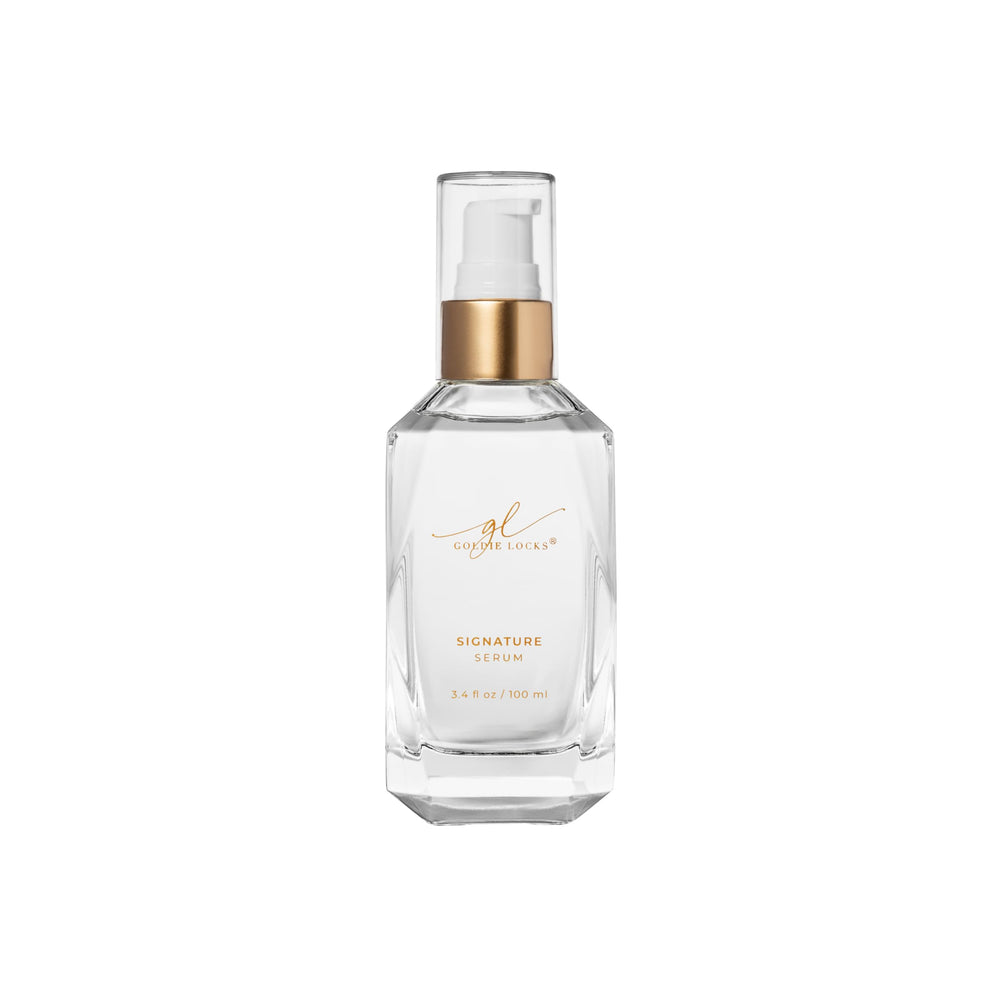 Goldie Locks serum front packaging shows bottle and label for easy identification