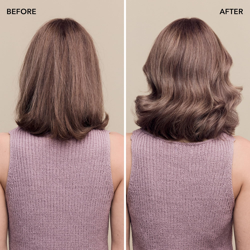 Goldwell product on hair closeup showing textured, defined finish benefit