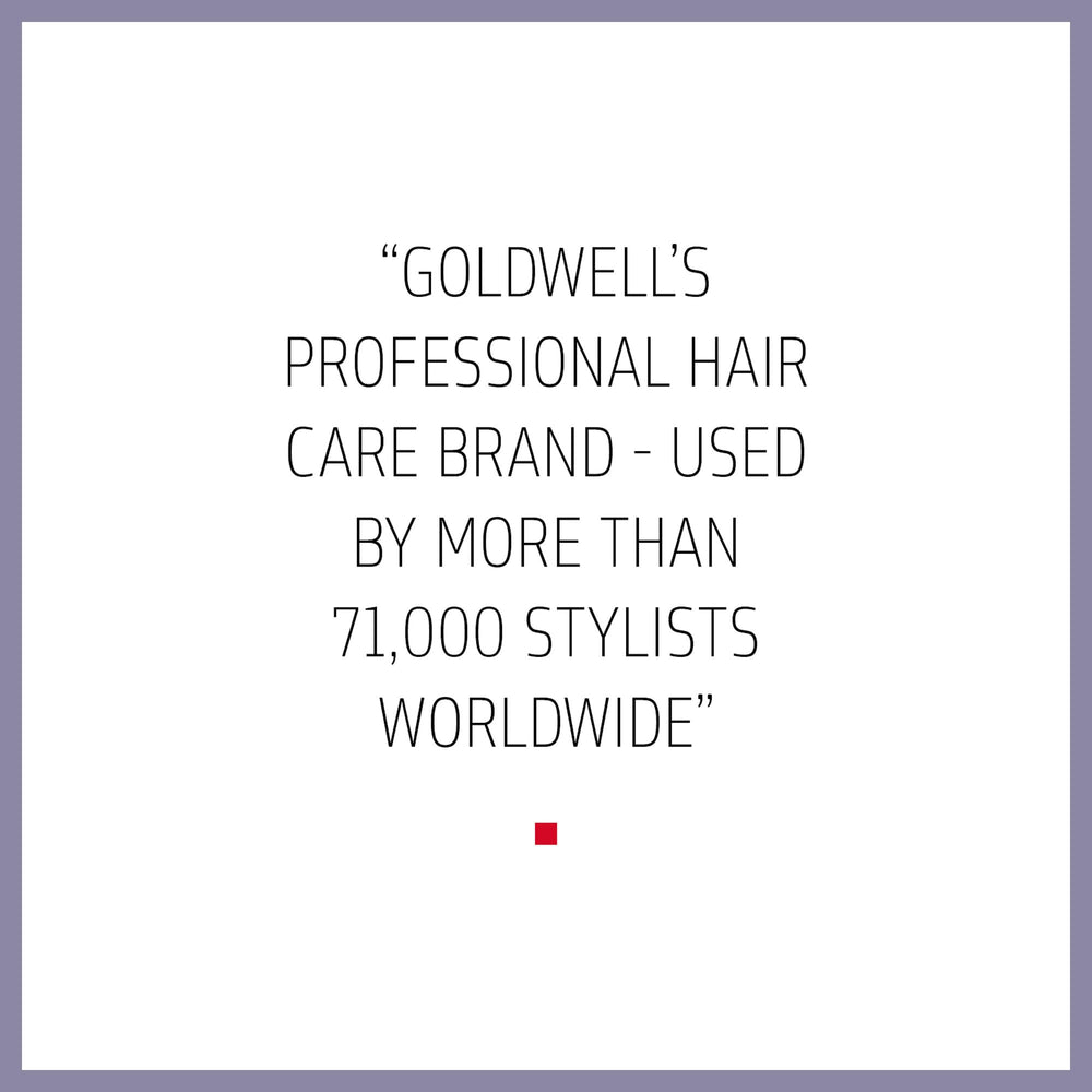 Goldwell after use smooth hair result showing reduced frizz benefit