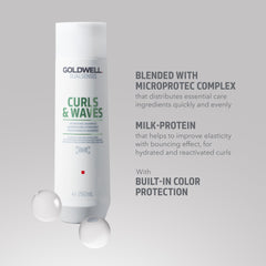 Goldwell back label close-up lists ingredients and usage instructions