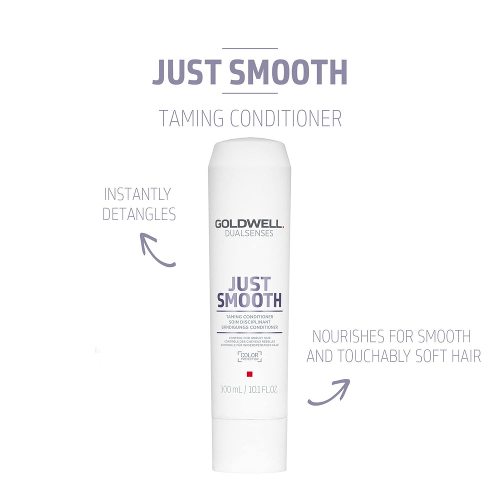 Goldwell conditioner texture close-up demonstrating creamy detangling benefit