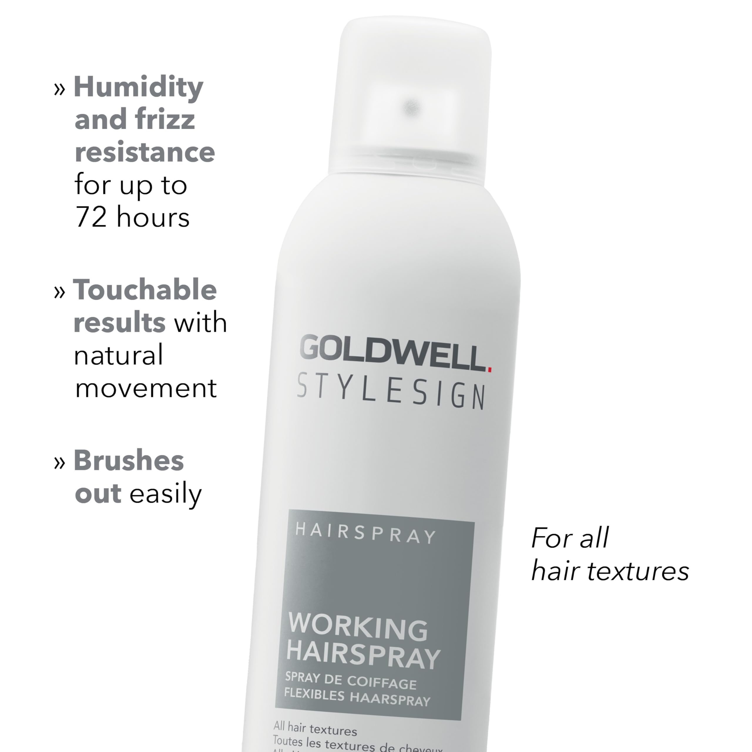 Goldwell fine mist spray texture for even, lightweight coverage