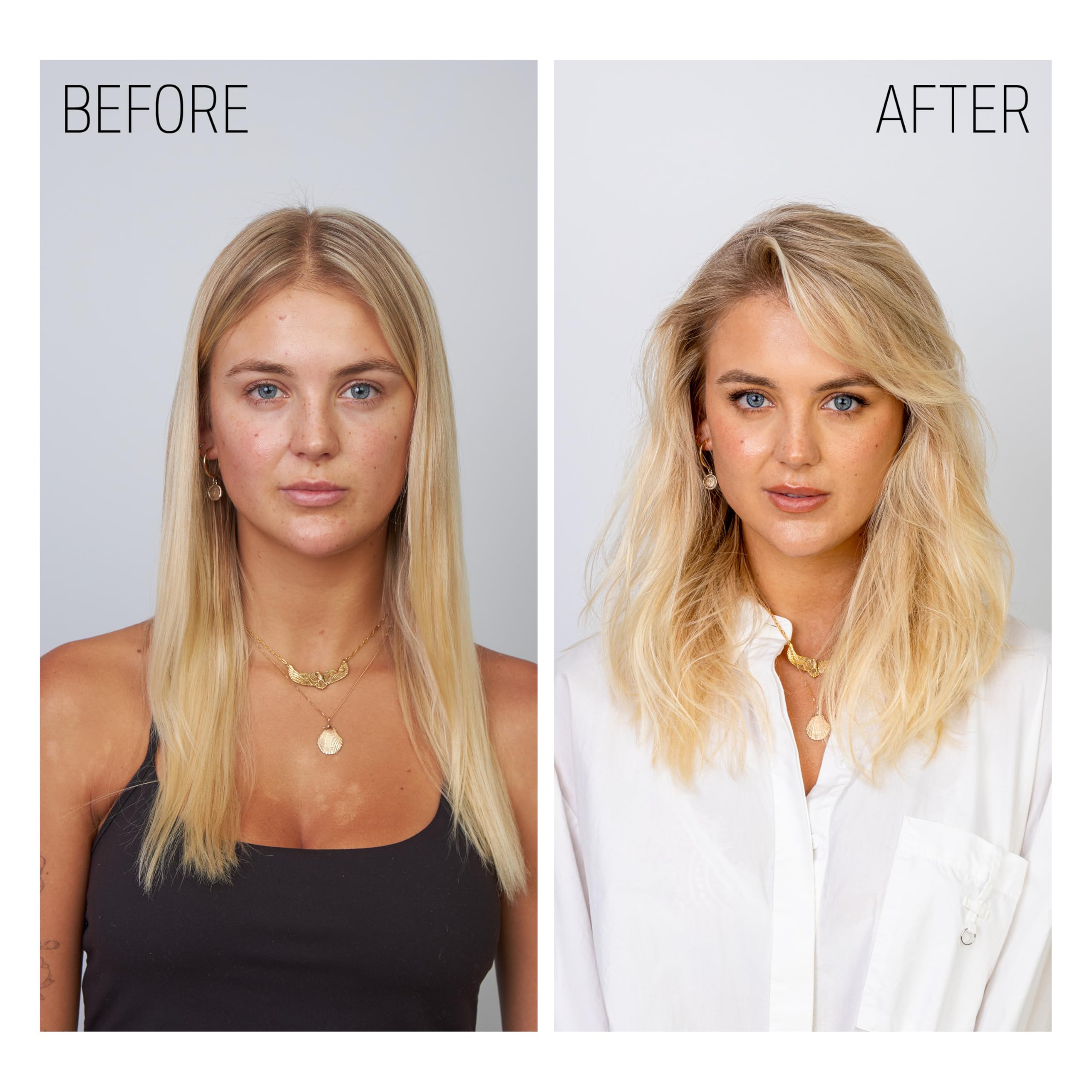 Goldwell mousse dispensed in hand for easy application benefit
