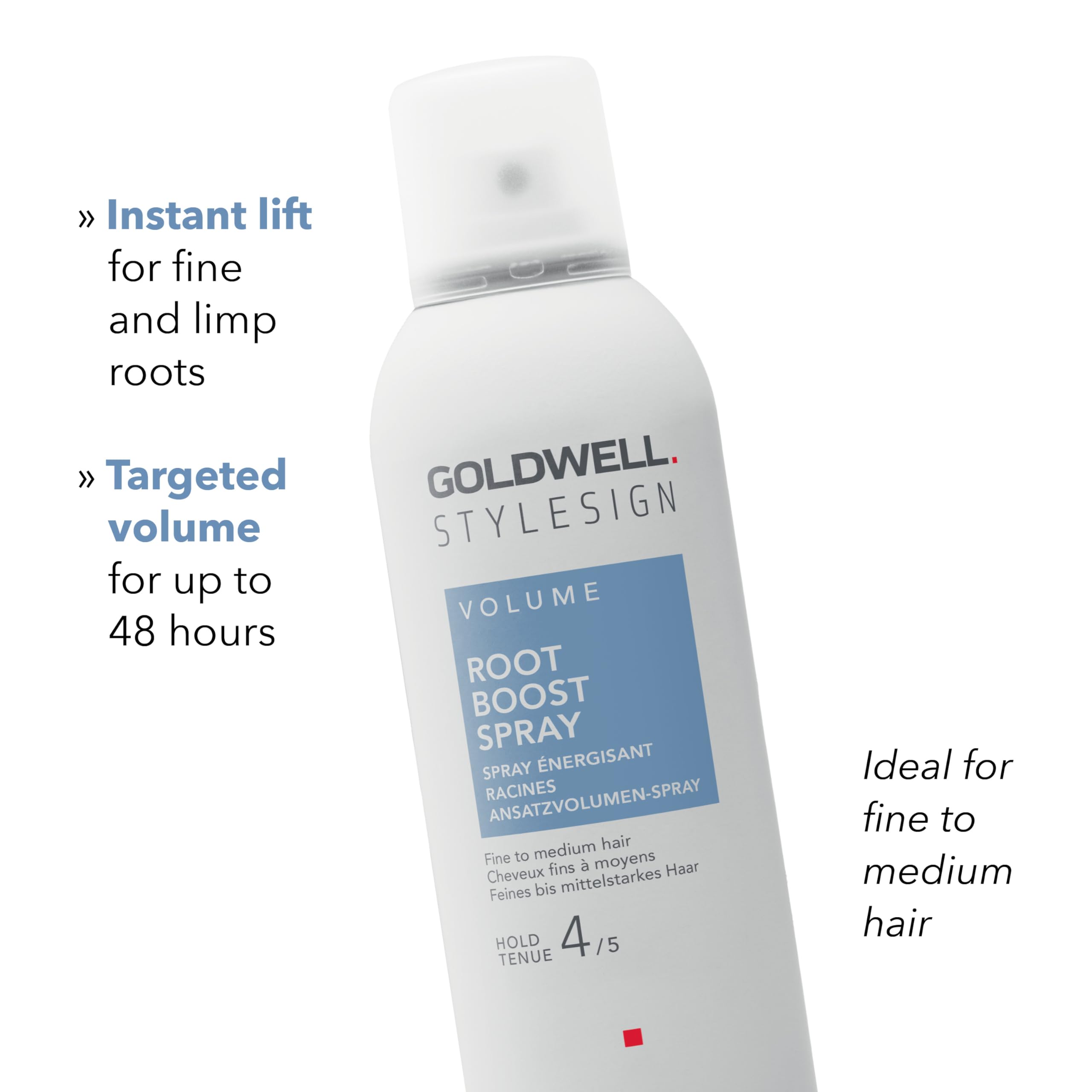 Goldwell bottle in hand showing 5.9oz scale for size and portability clarity