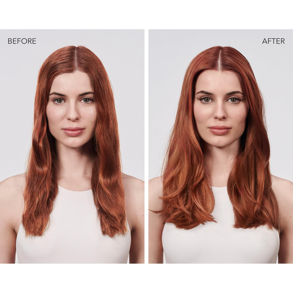 Goldwell fine mist texture visible mid-air showing lightweight spray for even distribution