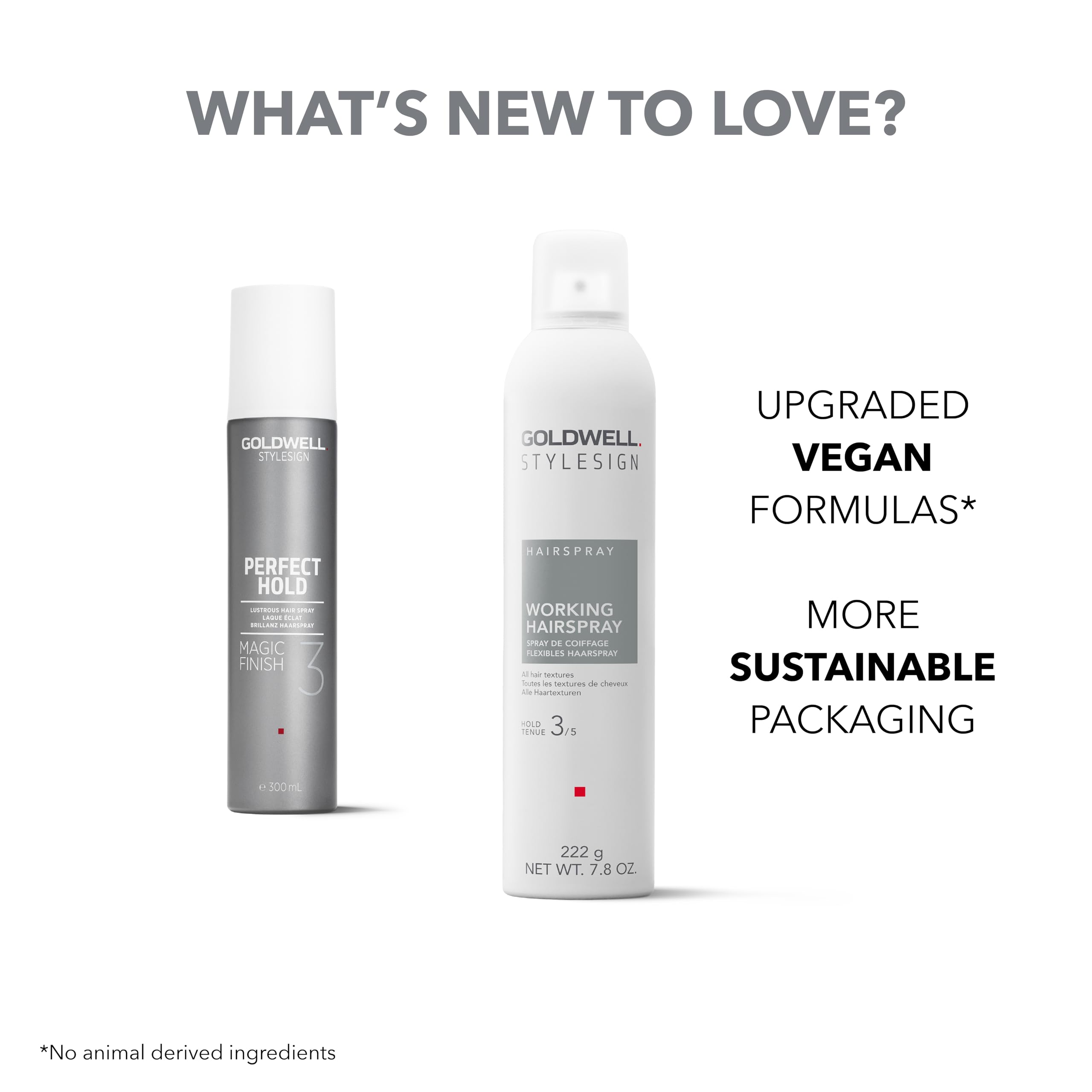 Goldwell in hand showing 7.8 oz size for travel-friendly convenience