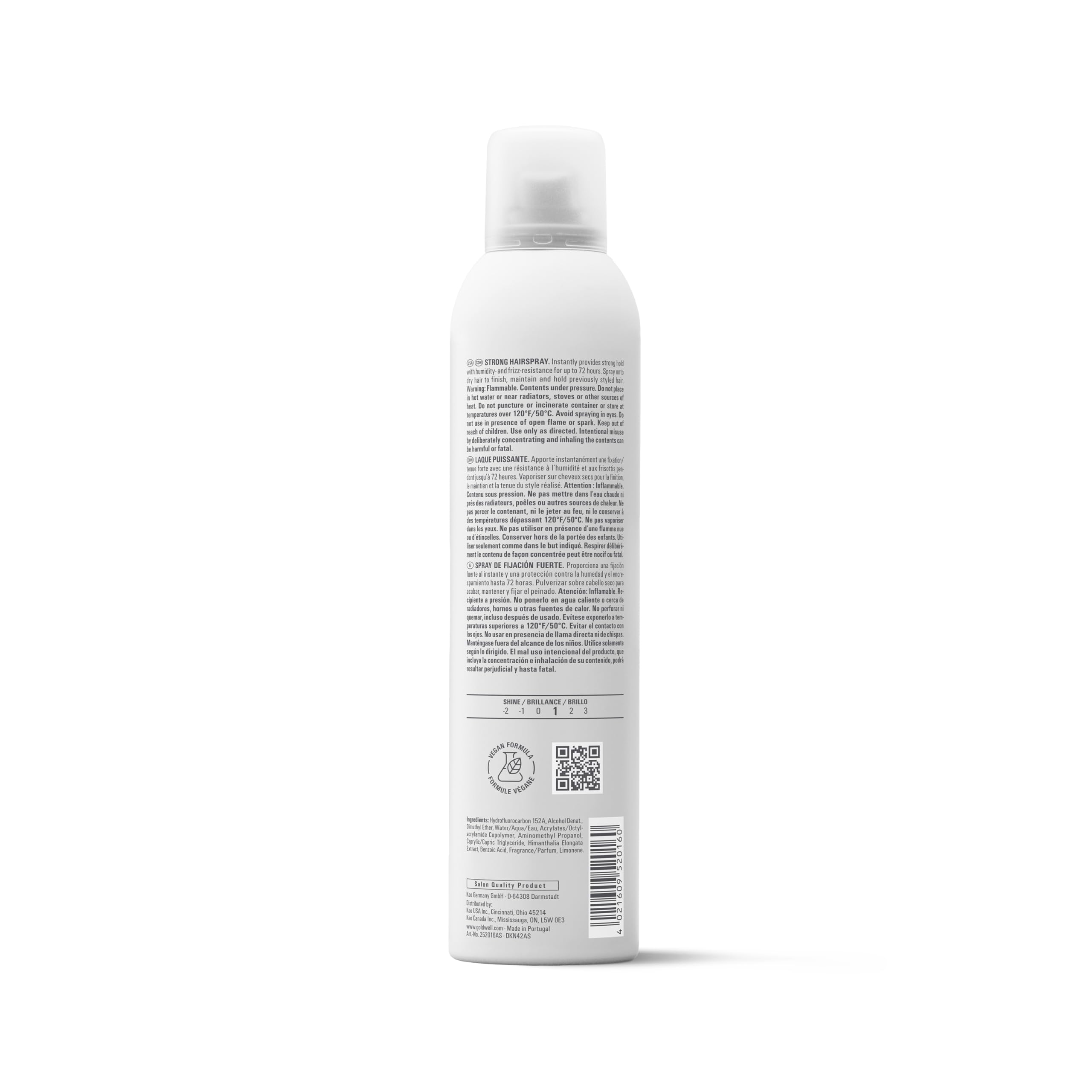 Goldwell aerosol nozzle close-up for precise, fine mist