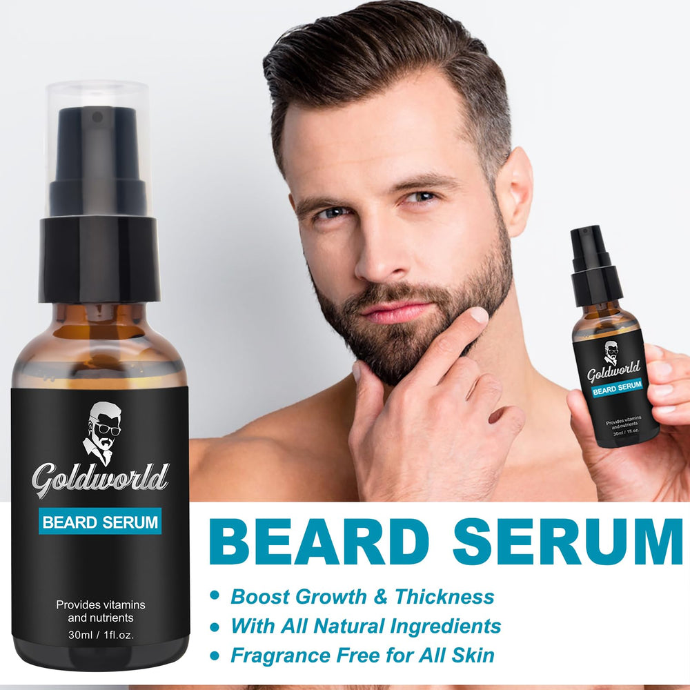 GoldWorld stainless-steel scissors trimming beard for precise shaping