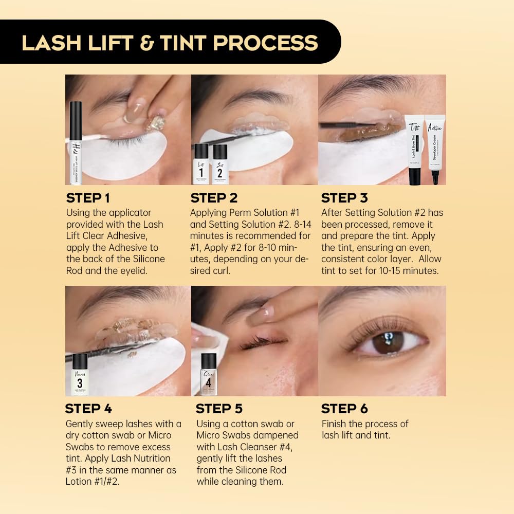 GOLLEE before and after lashes highlighting lifted curl and definition