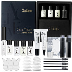 GOLLEE front packaging showing complete lash and brow kit benefits