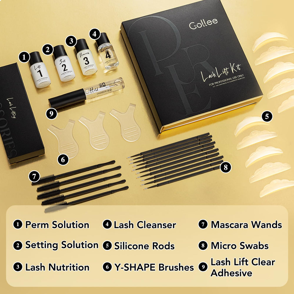 GOLLEE solution bottles detail emphasizing precise dosing and easy application