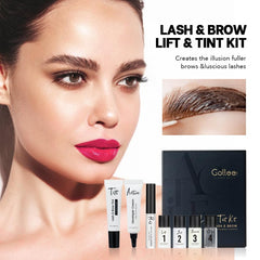 GOLLEE black tint bottle with brush for precise brow and lash coloring