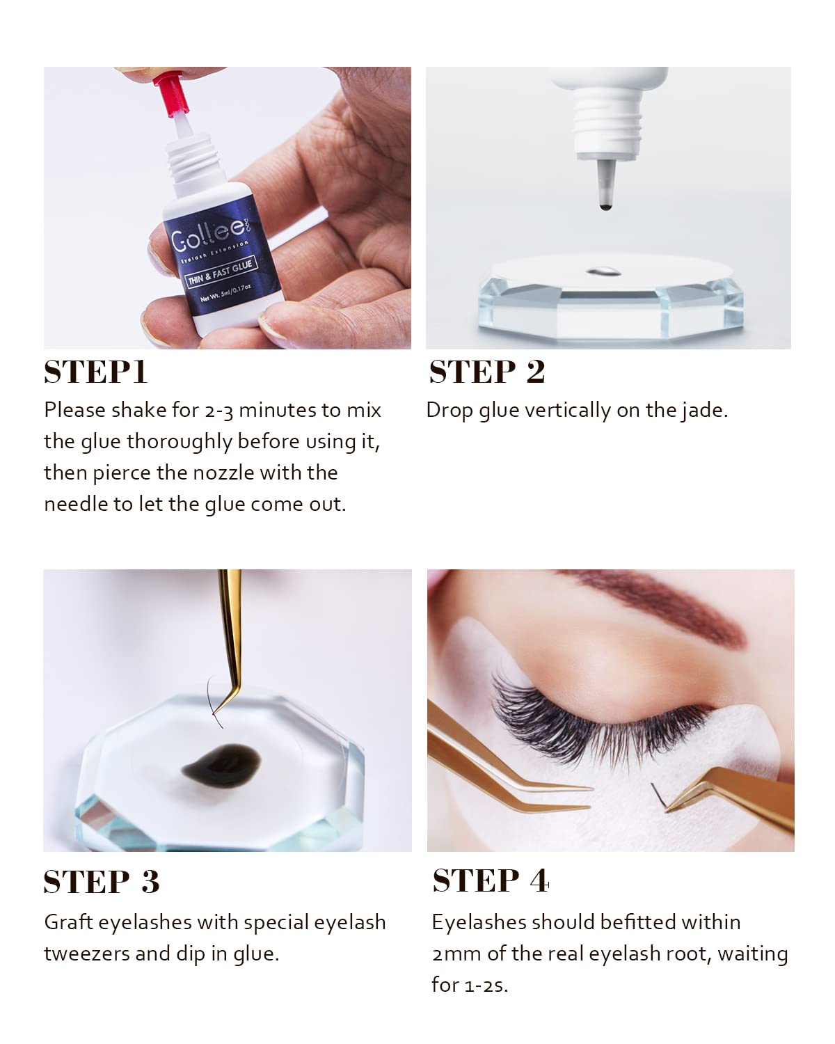 GOLLEEPRO bottle in hand for scale showing compact 5ml size convenient for salons