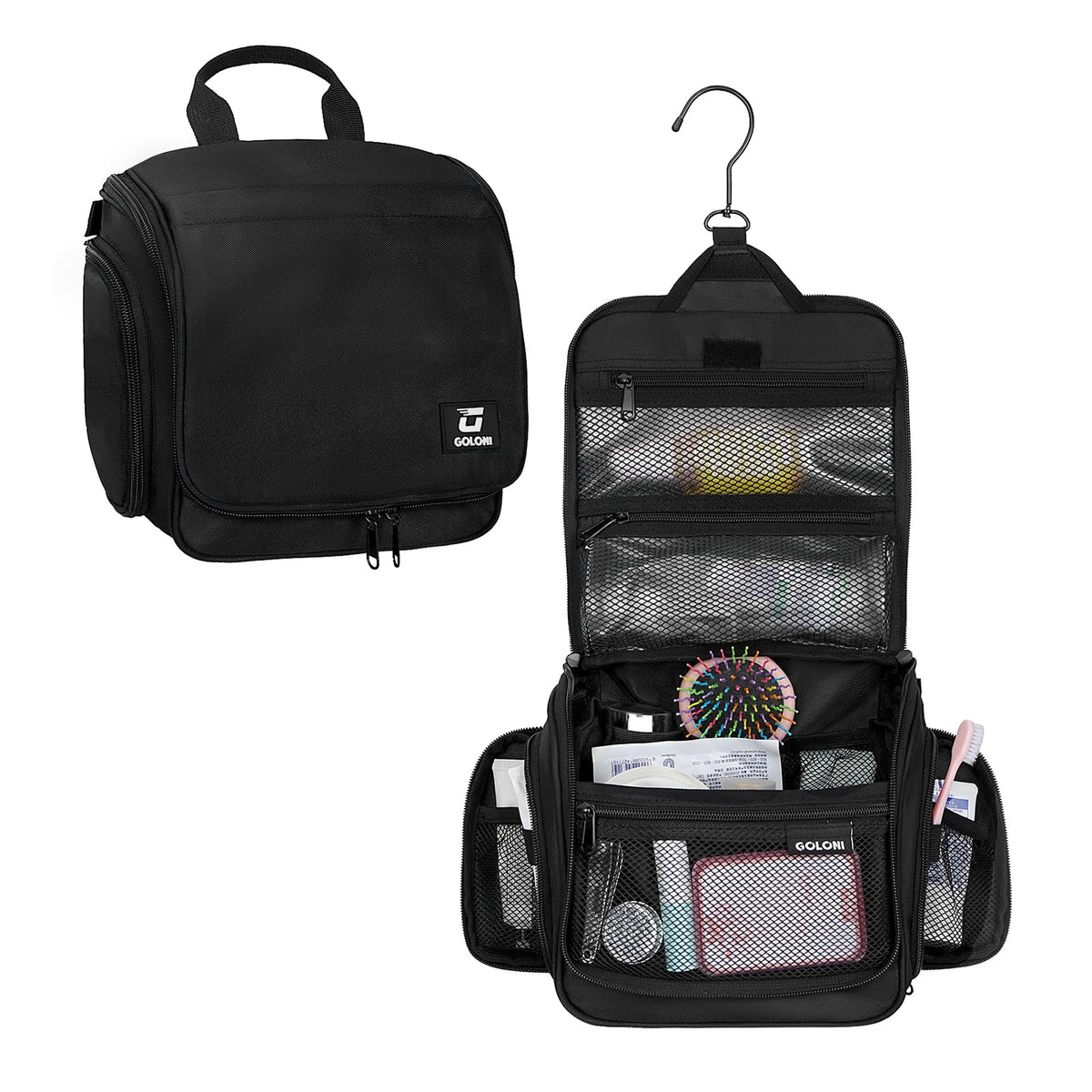 Goloni front view closed showing compact travel-ready design and protection