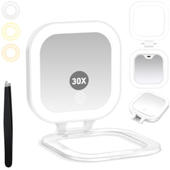 GOMIPURU front view showing sleek compact mirror and travel convenience