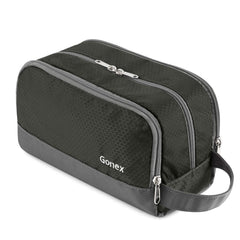 Gonex toiletry bag front view showing compact organized design and easy carry benefit