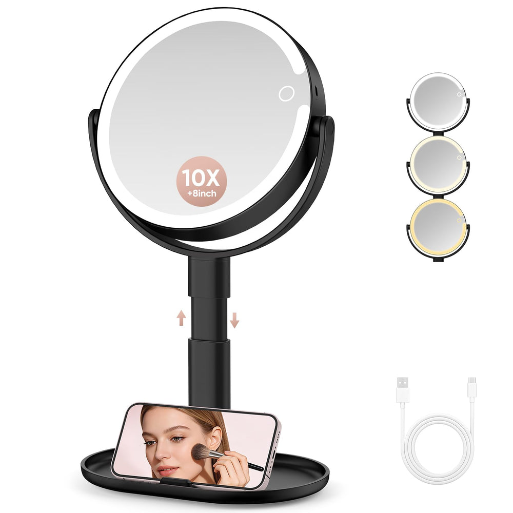 GONOBLE lifestyle vanity setup illustrating clean organization and better lighting
