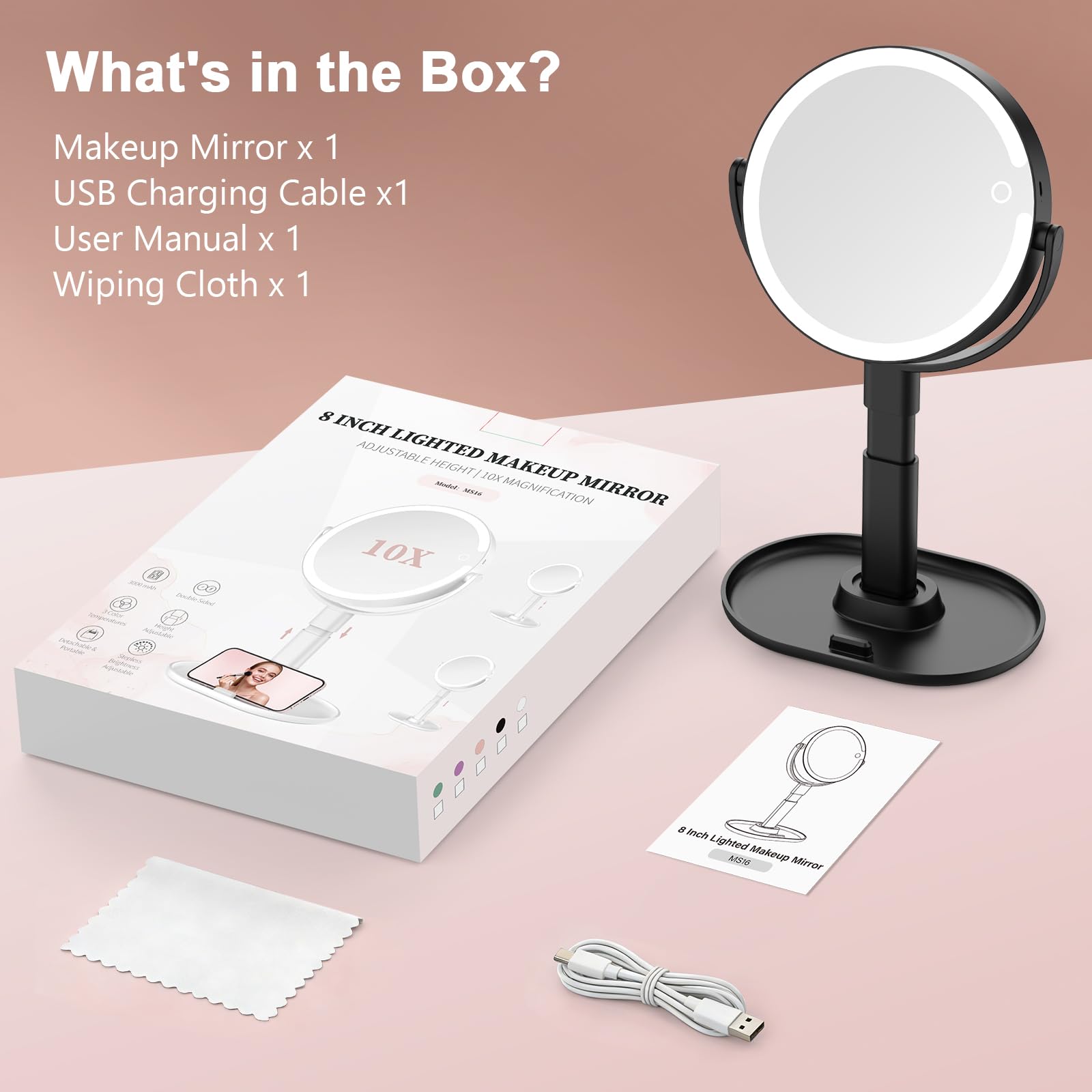 GONOBLE compact mirror packed for travel highlighting lightweight portability