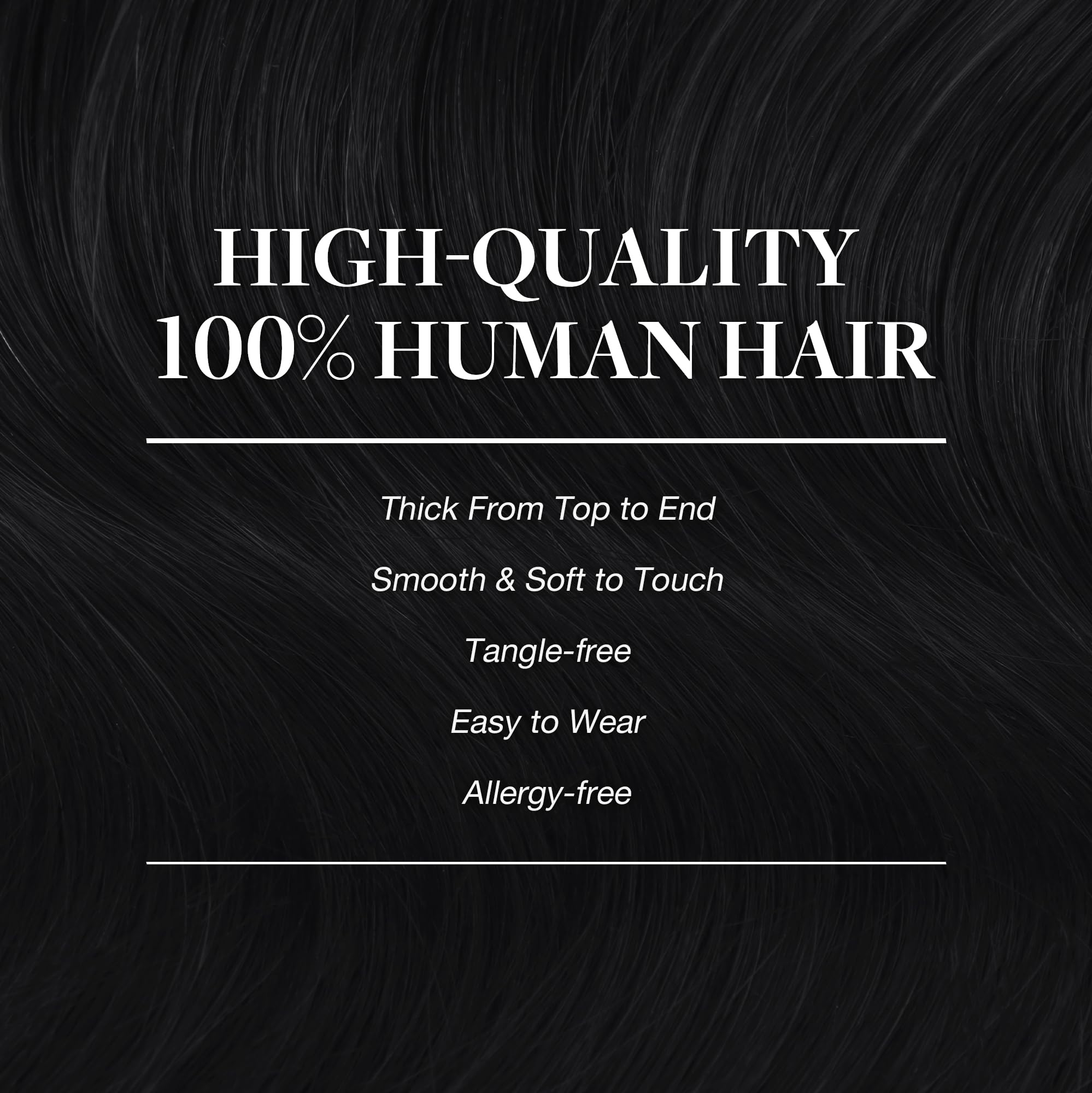 GOO GOO full seven-piece set laid flat showing even wefts and easy sectioning benefit