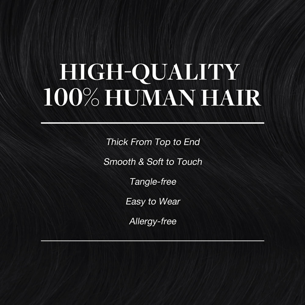 GOO GOO full seven-piece set laid flat showing even wefts and easy sectioning benefit