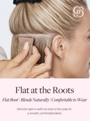 GOO GOO 24-inch hair texture close-up demonstrating smooth Remy human hair movement