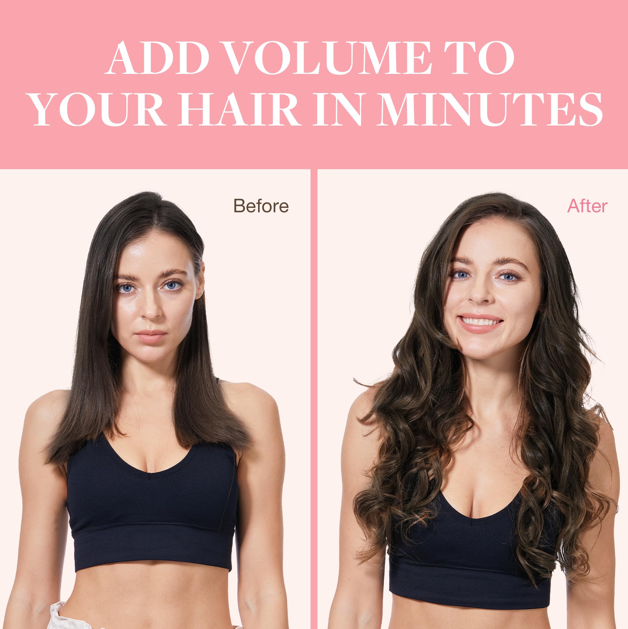 GOO GOO hair texture close-up showing smooth Remy strands