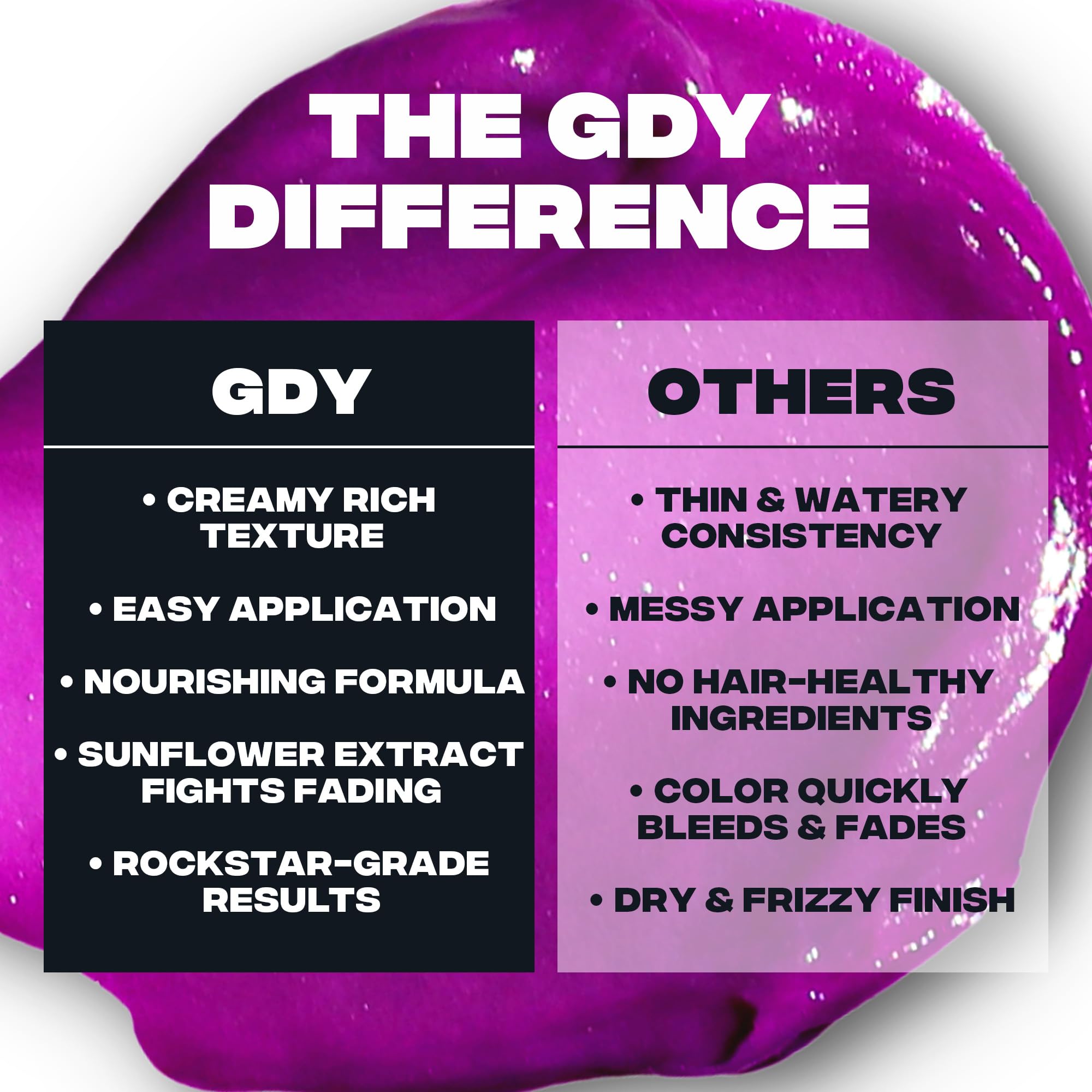 Good Dye Young product label and ingredients list highlighting vegan cruelty-free claim